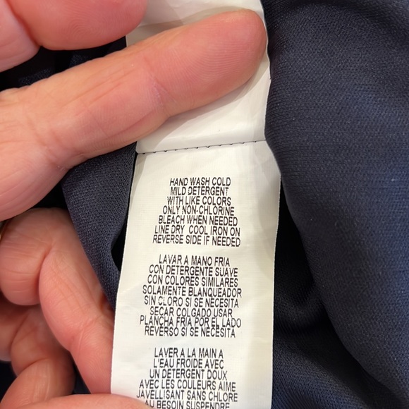 {Jump Apparel}Sz 5/6 Strapless Navy Sequined Short Dress w/Sheer Long SkirtCover - Picture 9 of 10